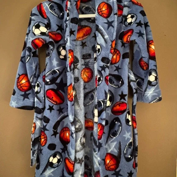 George Kids' Blue Sports Robe - Picture 2 of 4